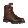 Georgia Homeland Mens Brown Leather Insulated Waterproof Work Boots -Cross country G109 front square