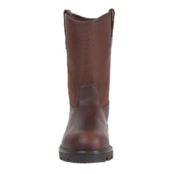Georgia Homeland Mens Brown Leather Waterproof Wellington Work Boots -Cross country G113 front square