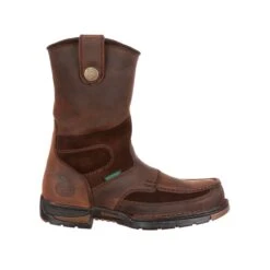 Georgia Mens Brown Leather Athens WP Wellington Work Boots -Cross country G4403 profile square 0bf2ad89 e667 4c18 9acc 5b04041554aa