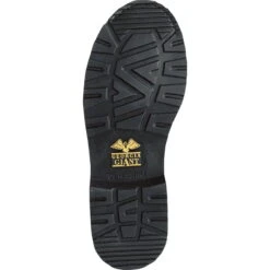 Georgia Giant Mens Brown Leather Lace Up Bumber Guard Work Boots -Cross country G6274 outsole square