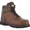 Georgia Brookville Mens Dark Brown Leather Waterproof Ankle Work Boots
