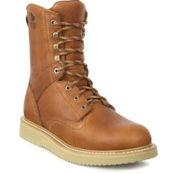 Georgia Mens Barracuda Gold Leather SPR ST EH Work Boots -Cross country G8342 square a92f2d01 f85e 4d7b b0b5 a5bc95651037