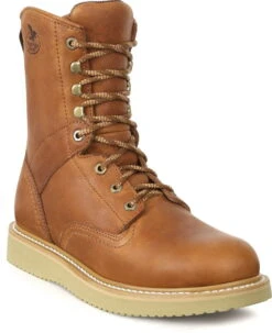 Georgia Mens Barracuda Gold Leather SPR ST EH Work Boots -Cross country G8342 26d34429 5f91 4264 945c e2ec2d1d661b