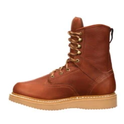 Georgia Mens Barracuda Gold Leather SPR ST EH Work Boots -Cross country G8342 instep profile 8ba2912d 3f38 48ed b310 d602222ded19