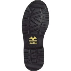 Georgia Giant Mens Soggy Brown Leather Safety Toe 8in Work Boots -Cross country G8374 outsole square