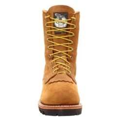 Georgia Mens Worn Saddle Leather Insulated Goretex Steel Toe Work Boots 11 Georgia Mens Worn Saddle Leather Insulated Goretex Steel Toe Work Boots -Cross country G9382 front square