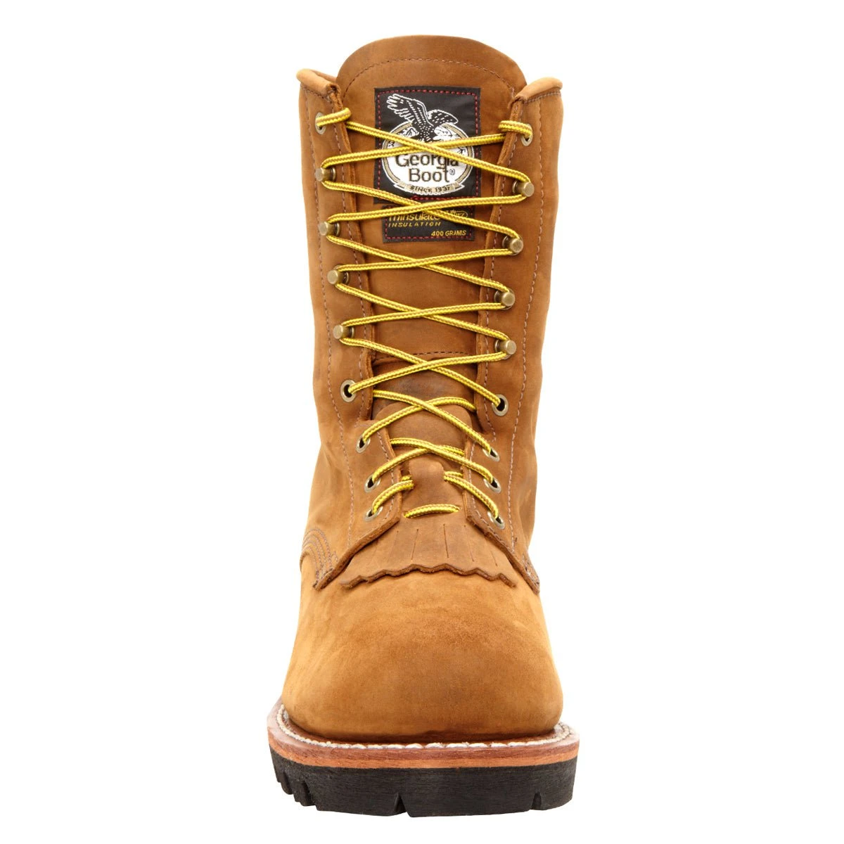 Georgia Mens Worn Saddle Leather Insulated Goretex Steel Toe Work Boots 6 Georgia Mens Worn Saddle Leather Insulated Goretex Steel Toe Work Boots - Image 4