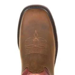 Georgia Mens Brown/Red Leather SPR WP CarboTec Work Boots 11 Georgia Mens Brown/Red Leather SPR WP CarboTec Work Boots -Cross country GB00221 birdseye