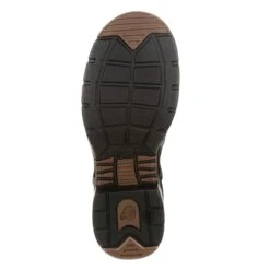 Georgia Mens Dark Brown Leather Athens EH Work Boots -Cross country GB00226 outsole