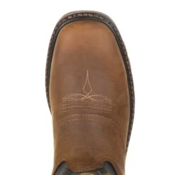 Georgia Mens Black/Brown Leather CarboTec WP Work Boots -Cross country GB00266 birdseye