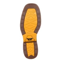 Georgia Mens Black/Brown Leather CarboTec WP ST Work Boots -Cross country GB00267 outsole