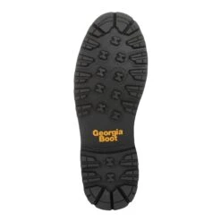 Georgia Mens Black Leather Logger AMP WP Work Boots -Cross country GB00271 outsole