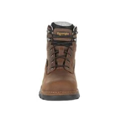 Georgia Mens Brown Leather Eagle One WP ST Work Boots -Cross country GB00313 front