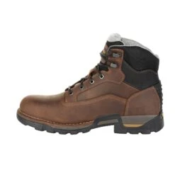 Georgia Mens Brown Leather Eagle One WP ST Work Boots -Cross country GB00313 instep profile