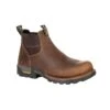 Georgia Mens Brown Leather Eagle One Chelsea Work Boots 2 Georgia Mens Brown Leather Eagle One Chelsea Work Boots -Cross country GB00315
