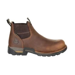Georgia Mens Brown Leather Eagle One Chelsea Work Boots 15 Georgia Mens Brown Leather Eagle One Chelsea Work Boots -Cross country GB00315 profile