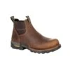 Georgia Mens Brown Leather Eagle One ST WP Chelsea Work Boots -Cross country GB00337
