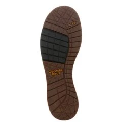 Georgia Mens Brown Leather AMP Wedge ST WP Chelsea Work Boots -Cross country GB00353 outsole