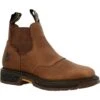 Georgia Mens Carbo-Tec LT WP Chelsea Brown Leather Work Boots -Cross country GB00434