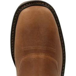 Georgia Mens Carbo-Tec LT WP Chelsea Brown Leather Work Boots 11 Georgia Mens Carbo-Tec LT WP Chelsea Brown Leather Work Boots -Cross country GB00434 birdseye