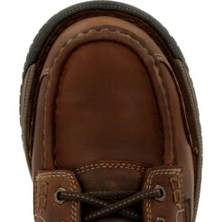 Georgia Mens Athens 360 Waterproof Brown Leather 6in Work Boots -Cross country GB00439 birdseye