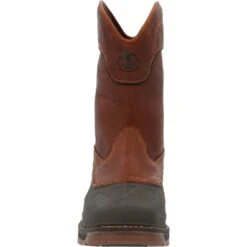 Georgia Mens Carbo-Tec LTR WP ST Brown Leather Work Boots 12 Georgia Mens Carbo-Tec LTR WP ST Brown Leather Work Boots -Cross country GB00471 front