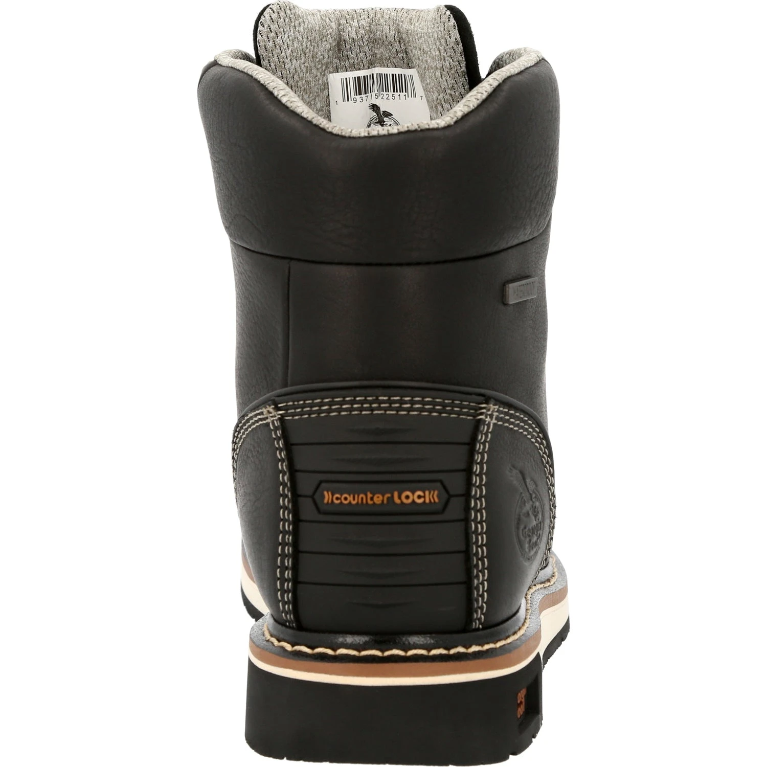 Georgia Mens AMP LT Wedge WP Black Leather Work Boots 4 Georgia Mens AMP LT Wedge WP Black Leather Work Boots - Image 2