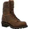 Georgia Mens AMP LT Logger CT 600G Brown Leather Work Boots -Cross country GB00491