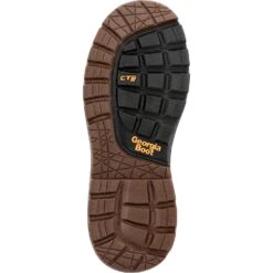 Georgia Mens OT Waterproof Pull On Brown Leather Work Boots -Cross country GB00523 outsole