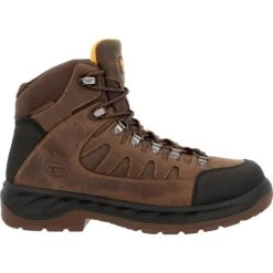 Georgia Mens OT Waterproof Hiker Brown Leather Work Boots -Cross country GB00524 profile