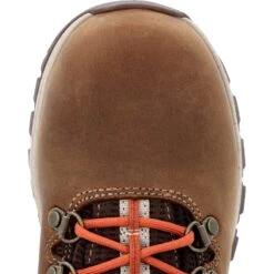 Georgia Mens Eagle Trail WP Hiker Brown Leather Work Boots -Cross country GB00558 birdseye