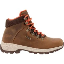 Georgia Mens Eagle Trail WP Hiker Brown Leather Work Boots -Cross country GB00558 profile