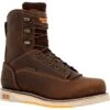 Georgia Mens AMP LT Wedge WP Brown Leather Work Boots 1 Georgia Mens AMP LT Wedge WP Brown Leather Work Boots -Cross country GB00593
