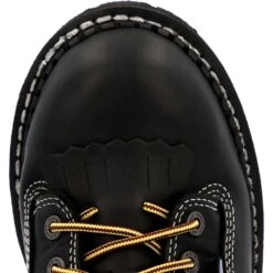 Georgia Mens USA Logger WP Black Leather Work Boots 11 Georgia Mens USA Logger WP Black Leather Work Boots -Cross country GB00603 birdseye