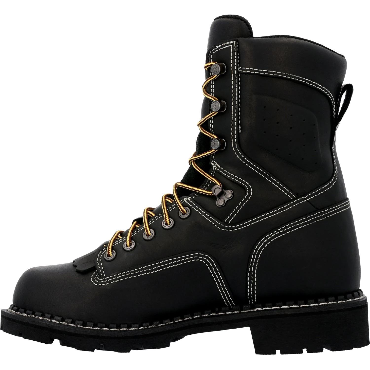 Georgia Mens USA Logger WP Black Leather Work Boots 7 Georgia Mens USA Logger WP Black Leather Work Boots - Image 5