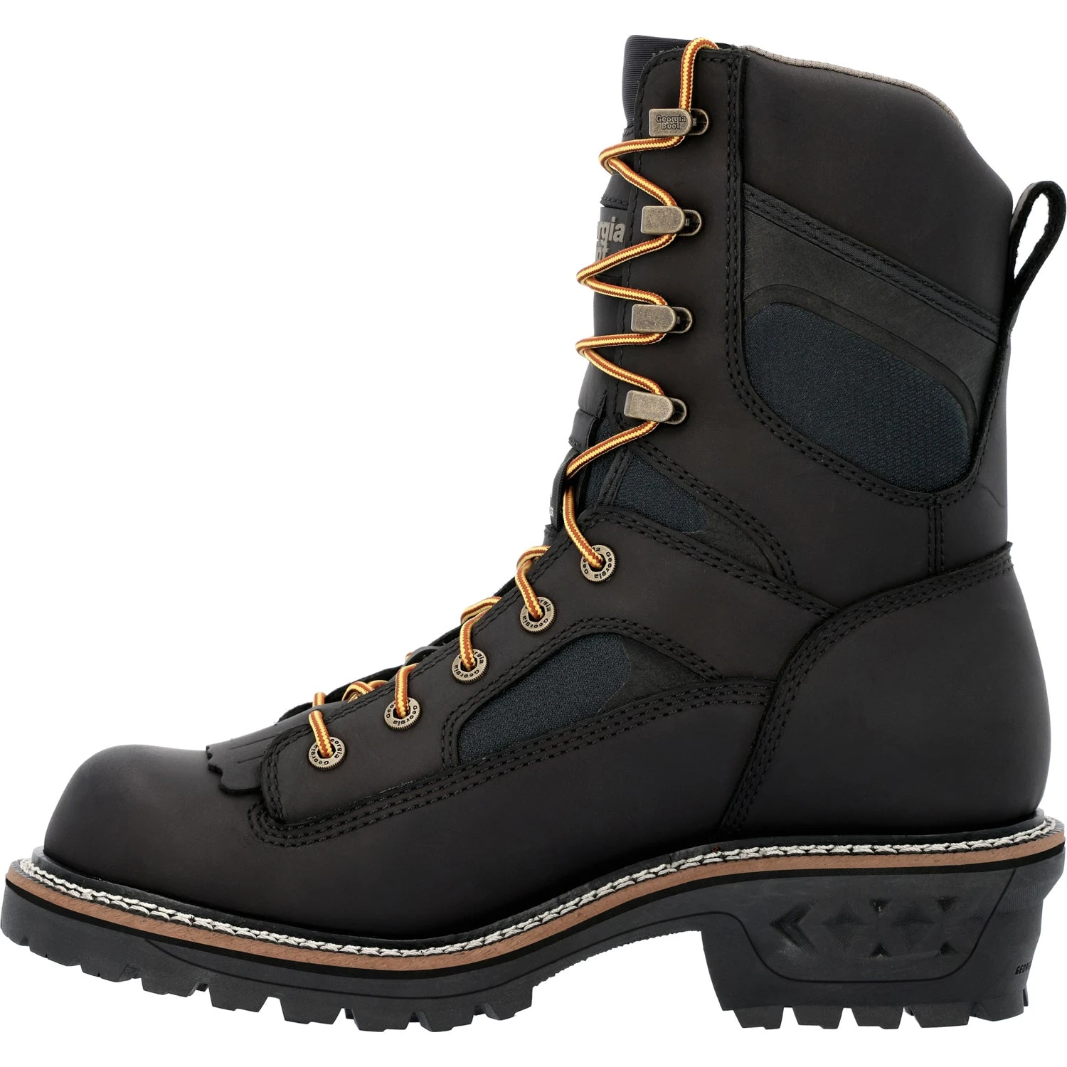 Georgia Mens LTX Logger WP CT Black Leather Work Boots 7 Georgia Mens LTX Logger WP CT Black Leather Work Boots - Image 5