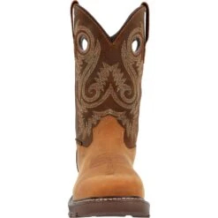 Georgia Mens Carbo-Tec FLX WP AT Brown Leather 11in Work Boots -Cross country GB00621 front