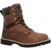 Georgia Mens Core 37 Waterproof Brown Leather 8in Work Boots -Cross country GB00637