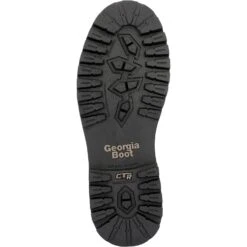 Georgia Mens Core 37 Waterproof Brown Leather 8in Work Boots -Cross country GB00637 outsole