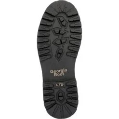 Georgia Mens Core 37 Waterproof Brown Leather 10in Work Boots 14 Georgia Mens Core 37 Waterproof Brown Leather 10in Work Boots -Cross country GB00638 outsole