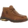 Georgia Mens Athens Superlyte WP AT Wallabe Brown Leather Work Boots -Cross country GB00647 EXTRALARGE