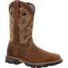 Georgia Mens CarboTec FLX WP Western Brown Leather Work Boots -Cross country GB00649 EXTRALARGE