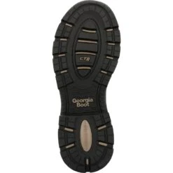 Georgia Mens 10in Durablend Edge WP AT Brown Leather Work Boots -Cross country GB00664 outsole