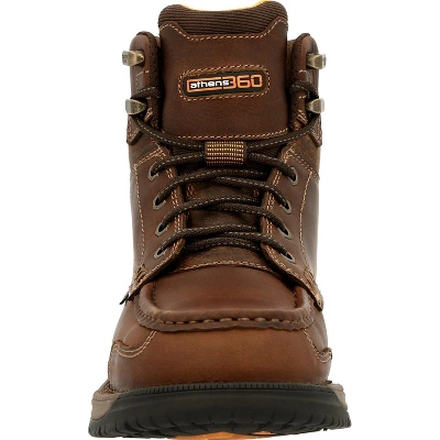 Men's Brown Georgia Boot Athens 360 Waterproof Work Boot Size 9 4 Men's Brown Georgia Boot Athens 360 Waterproof Work Boot Size 9 - Image 2