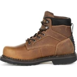Georgia Boot Men's Brown Georgia Giant Revamp Steel Toe Internal Met-Guard Waterproof Work Boot Size 9(Wide) -Cross country GUEST 27ddec9b 3492 46d3 851e 91bddb497778