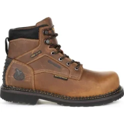 Georgia Boot Men's Brown Georgia Giant Revamp Steel Toe Internal Met-Guard Waterproof Work Boot Size 9(Wide) -Cross country GUEST 4ba20a12 8cae 44ba a622 6682090e9ad4