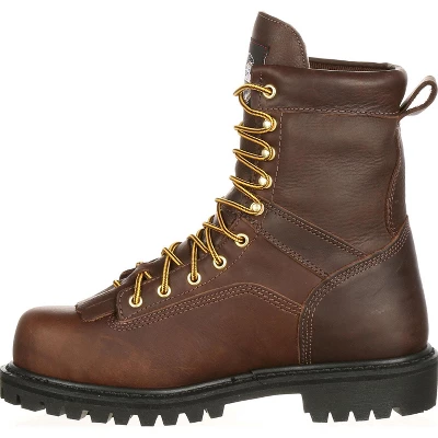 Men's Brown Georgia Boot Lace-to-Toe Waterproof Work Boot Size 9.5 6 Men's Brown Georgia Boot Lace-to-Toe Waterproof Work Boot Size 9.5 - Image 4
