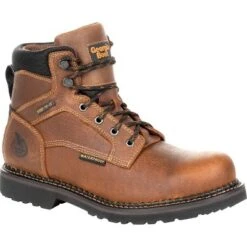 Georgia Boot Men's Georgia Giant Revamp Steel Toe Waterproof Work Boot -Cross country GUEST 5c63e8fe 5bad 46ed 99dc 4a94d7712803