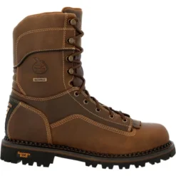 Men's Georgia Boot AMP LT Low Heel Logger Composite Toe Waterproof Work Boot -Cross country GUEST 61b3873a d519 4831 b66f f20d52c3cdef