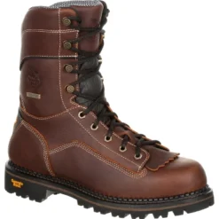 Men's Georgia Boot AMP LT Logger Composite Toe Low Heel Waterproof Work Boot -Cross country GUEST 67920d35 6ddb 4eb9 9211 9d0ee27b929f